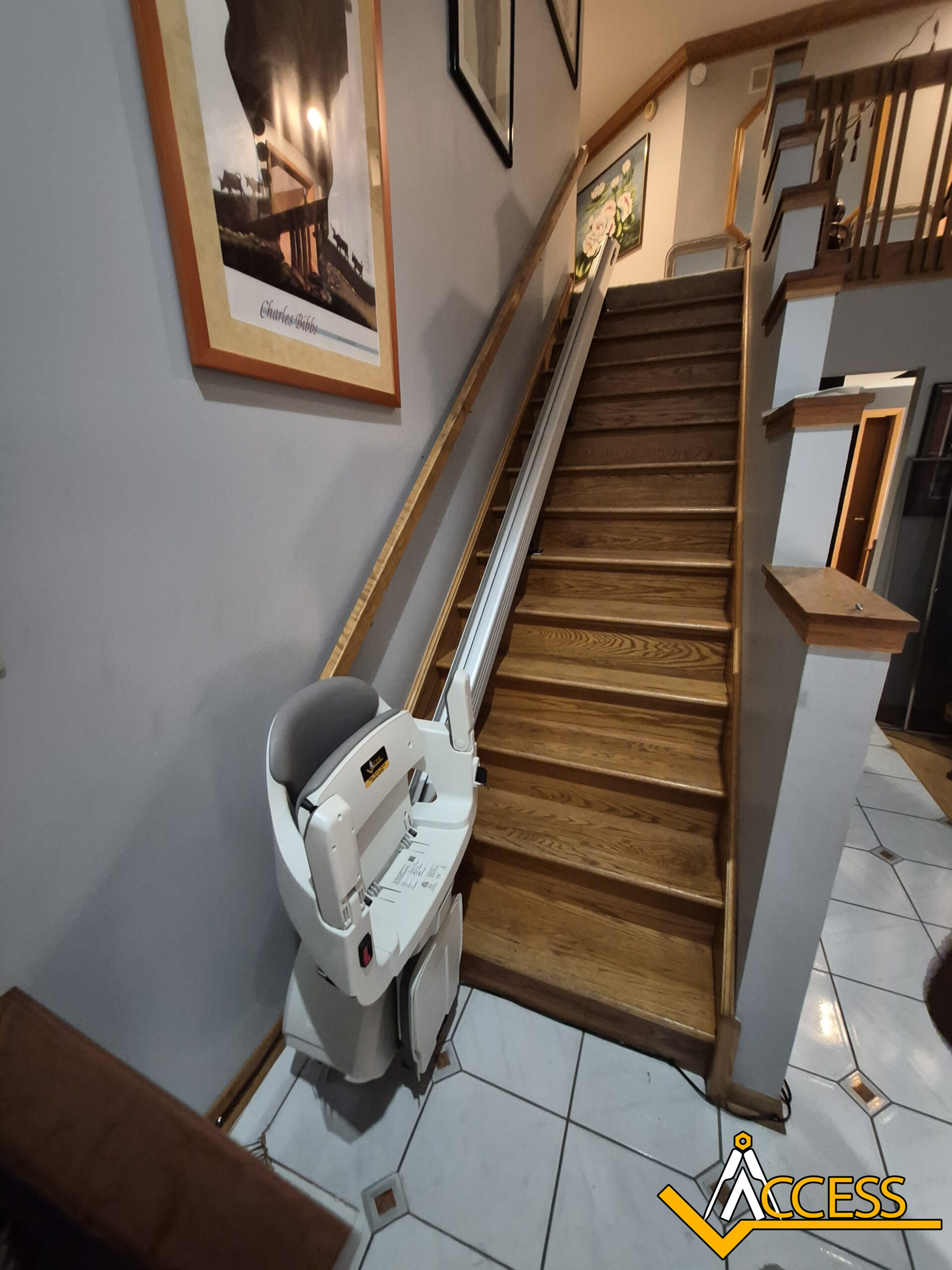 Olympia-Fields-IL-HomeGlide-Stairlift-Install-03-scaled
