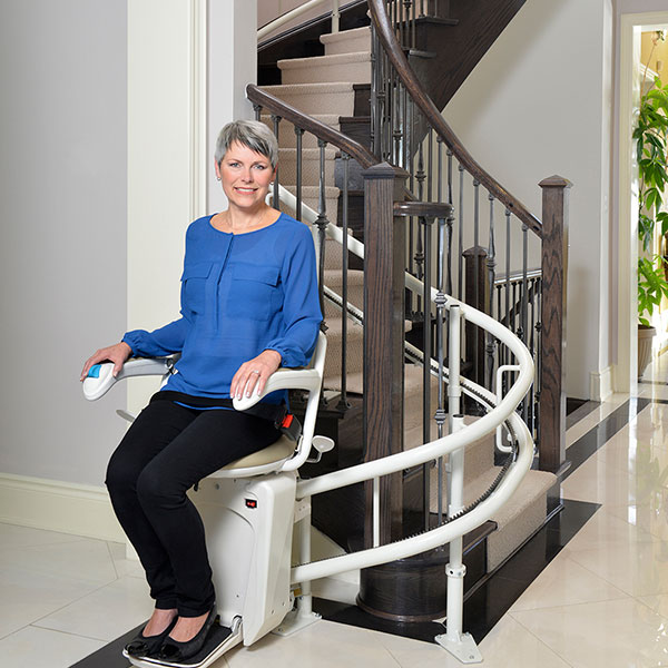 Curved Stair Lift in Naperville, IL