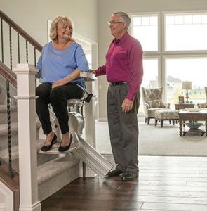 Curved Stair Lift for Sheboygan homeowners