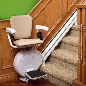 Savaria Stairlift on Stairs in McHenry, Dekalb, Frankfort, Gurnee, Schaumburg, Chicago