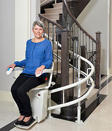 Curved stairlift in Chicago