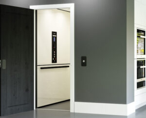 White Home Elevator in Home in Bloomington, McHenry, Peoria, Appleton, Chicagoland, Lake Forest