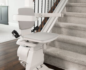 Savaria Straight Stair Lift in Frankfort Home