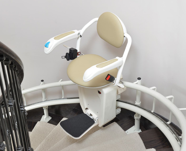 Curved Stair Lift in Naperville, IL