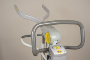 Close up image of the SureHands 2620 grab bars and hand controls.
